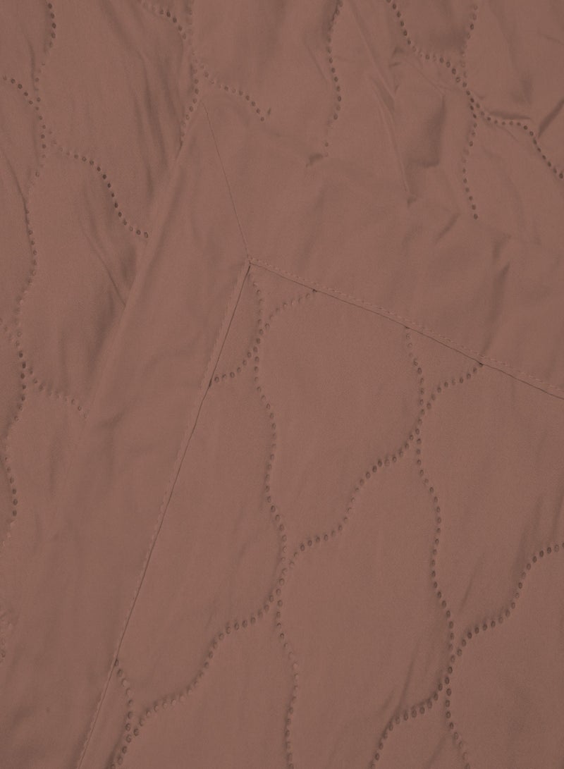 Raymond Raymond Home Microfiber Quilt All Season AC Soft Lightweight Blanket Single Bed Peach Finish  100 GSM - Color  Brown (229 x 152 CM) - Image 3