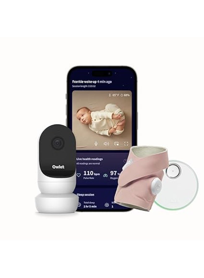 Owlet Dream Duo (Gen 2) Smart Baby Monitor Bundle – HD Video Camera + Wearable Sock Tracks Baby’s Oxygen, Heart Rate & Sleep - Image 1