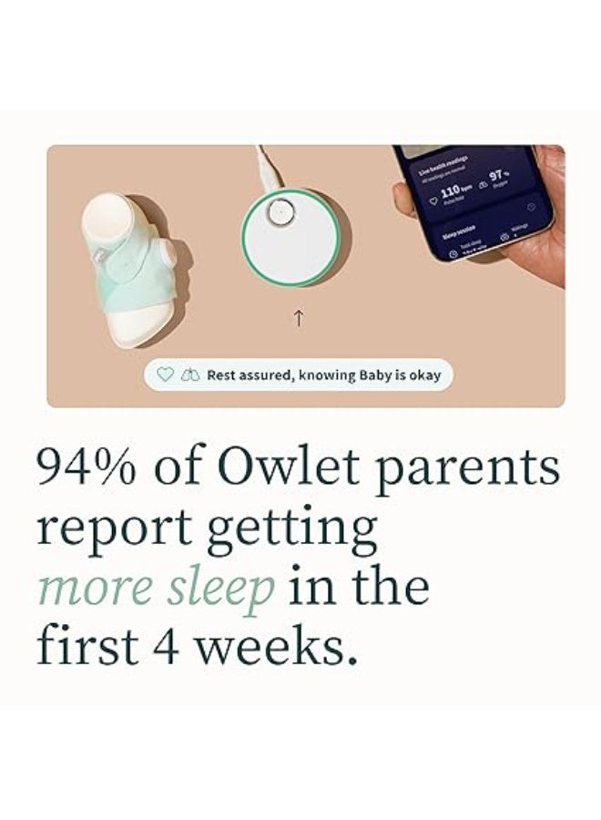 Owlet Dream Duo (Gen 2) Smart Baby Monitor Bundle – HD Video Camera + Wearable Sock Tracks Baby’s Oxygen, Heart Rate & Sleep - Image 4