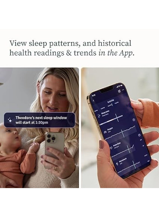 Owlet Dream Duo (Gen 2) Smart Baby Monitor Bundle – HD Video Camera + Wearable Sock Tracks Baby’s Oxygen, Heart Rate & Sleep - Image 5