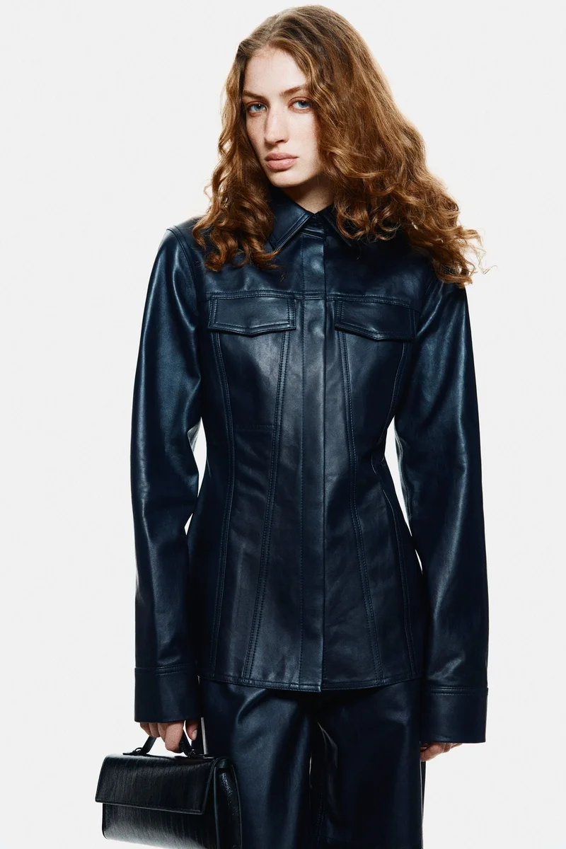 H&M Leather shirt