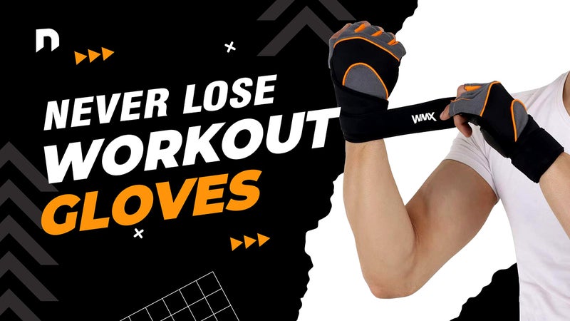 NEVER LOSE Padded Weight Lifting Gloves, Gym Gloves, Workout Gloves with Built-in Exercise Gloves for Cross Training, Pull Ups, Fitness, Powerlifting, for Men & Women (M, Loto) - Image 4