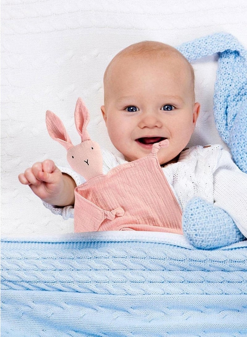 Baby Mini Blanket, Cute Bunny Comforter, Soft Toddler Sleeping Toy - Image 2