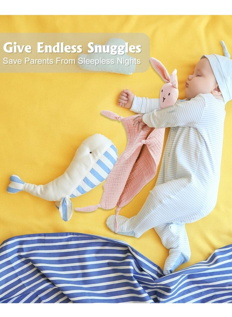 Baby Mini Blanket, Cute Bunny Comforter, Soft Toddler Sleeping Toy - Image 3