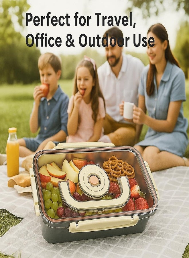 Alark Stainless Steel Lunch Box for Office School Airtight Leak Proof BPA Free Tiffin for Kids Insulated Food Grade Lunch Box with Unbreakable Lid Durable Meal Prep Container for Travel & Picnic - Image 2