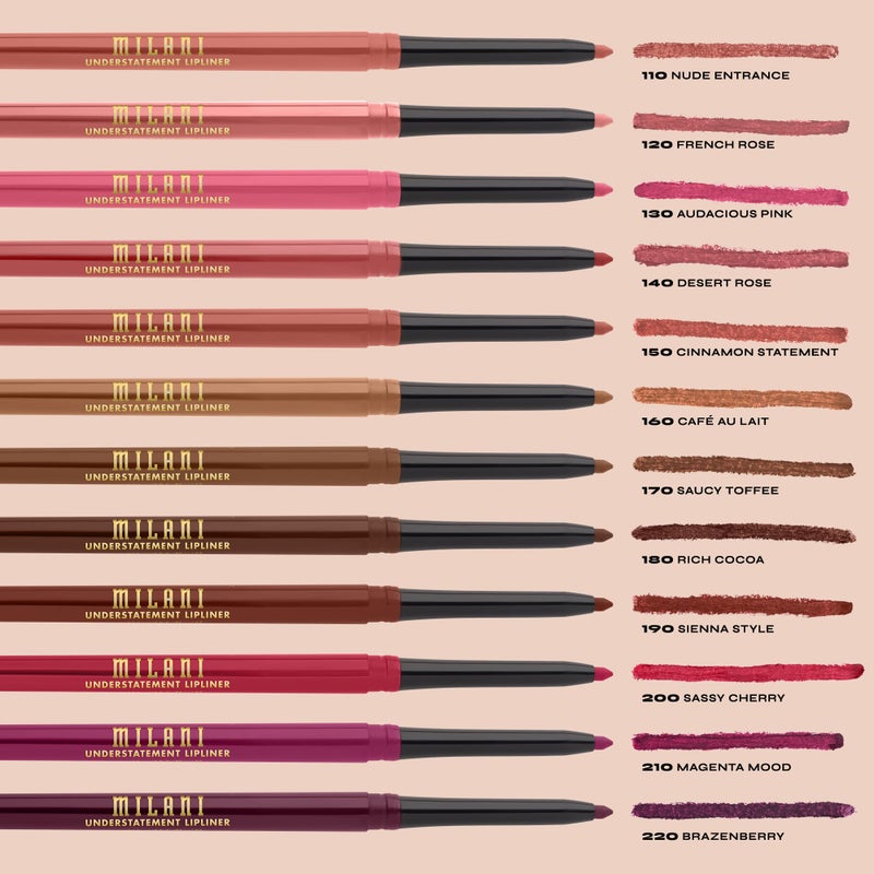 Milani Understatement Lipliner Pencil - Highly Pigmented Retractable Soft, Easy to Use For Makeup - Image 3
