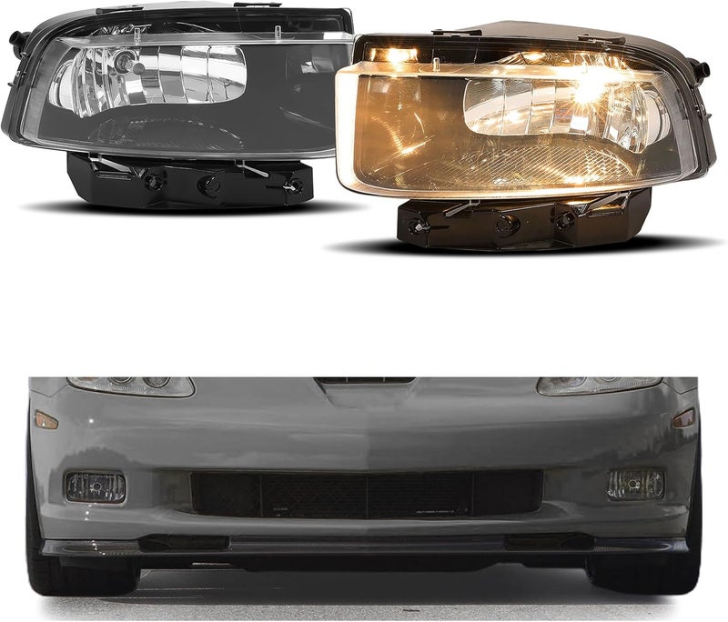 HECASA Fog Light for 2005-2013 Chevy Corvette C6 - Clear Lens Replacement - Image 1
