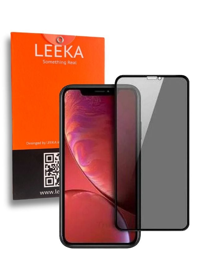 ليكا واقي شاشة الخصوصية لجهاز iPhone XR مع رؤية HD خالية من الفقاعات، مضاد للتجسس والخدش، حماية كاملة فائقة الوضوح ضد بصمات الأصابع مع طقم سهل التركيب وقطع تنظيف، زجاج مقوى - Image 1