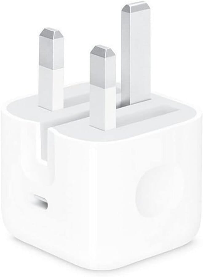 محول طاقة iNTAG 20 وات USB-C لسلسلة iPhone 13 (أبيض، 6 سم)