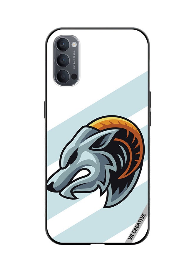 VR CREATIVE Protective Case Cover For Oppo Reno4 Pro 5G Wild Goat Design Multicolour - Image 1