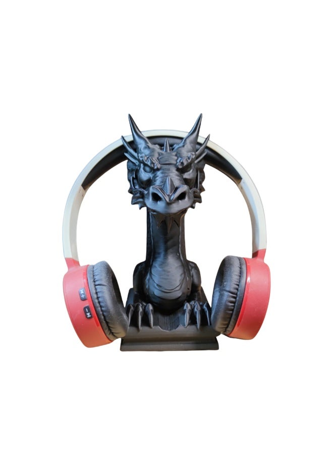 3D Printed Dragon Headphone Stand – Fantasy Gamer Desk Accessory - Image 2