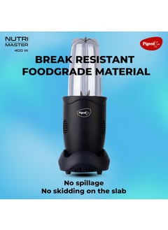 pigeon Pigeon By Stovekraft Nutri Master | Mixer Grinder Juicer Blender Smoothie Maker All-in-1 Machine | 400 Watt | 3 Jars |1Year Warranty,Blue, ABS, Blue  - Image 3