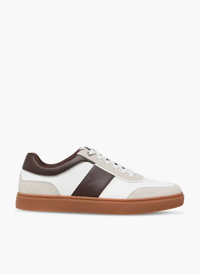 LBL by Shoexpress Men Panelled Sneakers with Lace-Up Closure