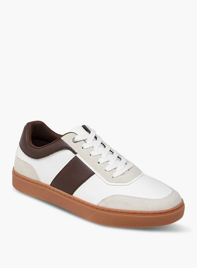 LBL by Shoexpress Men Panelled Sneakers with Lace-Up Closure