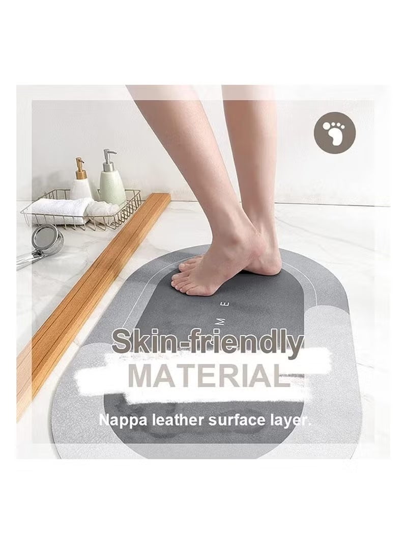 Ucanbe Soft Absorbent Bath Mat – Non-Slip Quick Dry Bathroom Rug with Thick Cushion Comfort | Super Absorbent, Easy to Clean Floor Mat for Bathroom 40×60cm - Image 2