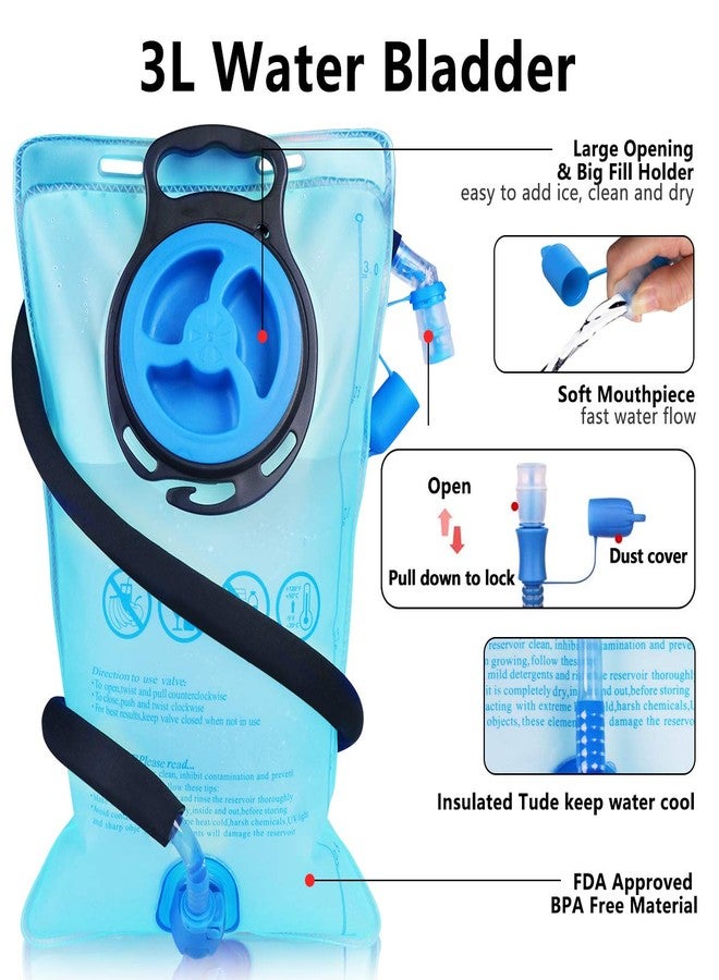 Lunidry Insulated Hydration Pack Backpack with 3L BPA Free Leak-Proof Water Bladder, Keep Liquids Cool Up to 5 Hours, Daypack for Hiking, Running, Cycling, Hunting, Climbing - Image 5