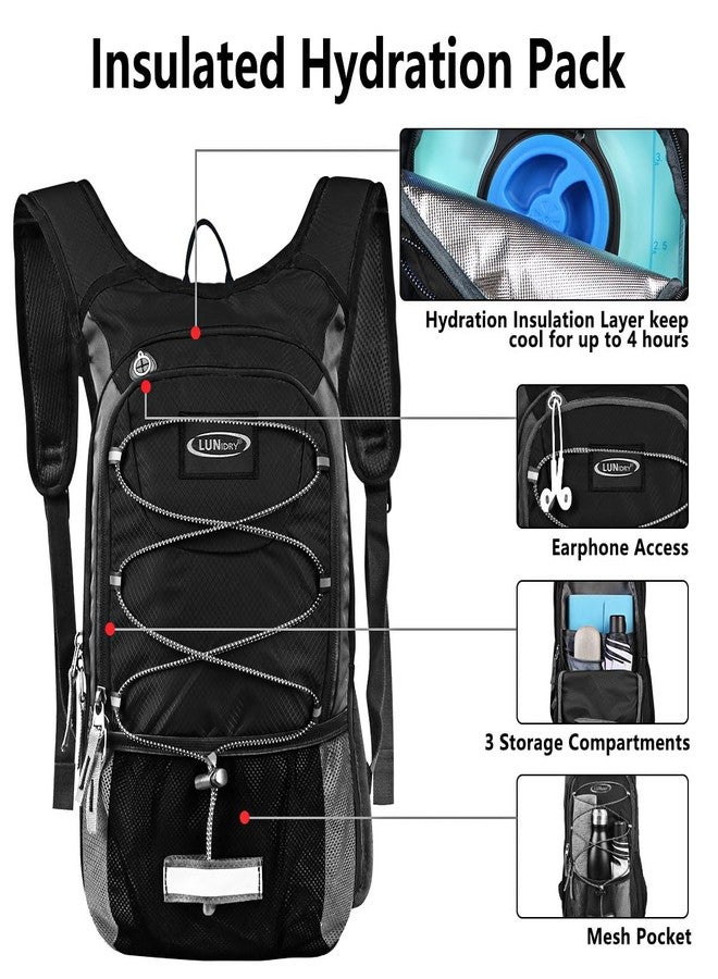 Lunidry Insulated Hydration Pack Backpack with 3L BPA Free Leak-Proof Water Bladder, Keep Liquids Cool Up to 5 Hours, Daypack for Hiking, Running, Cycling, Hunting, Climbing - Image 3