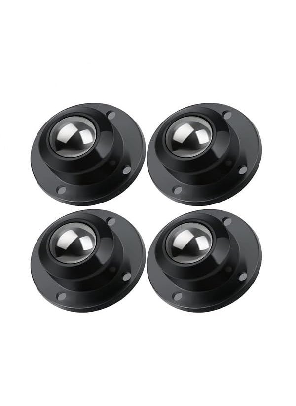 ARLICODECK ARLICODECK 4pcs Caster Wheel Self Adhesive Caster Wheel 360 Swivel Wheels for Furniture Small Appliance DIY Modification Moving Table Heavy Duty Caster Wheels 200Kg Loading Capacity Black  - Image 1