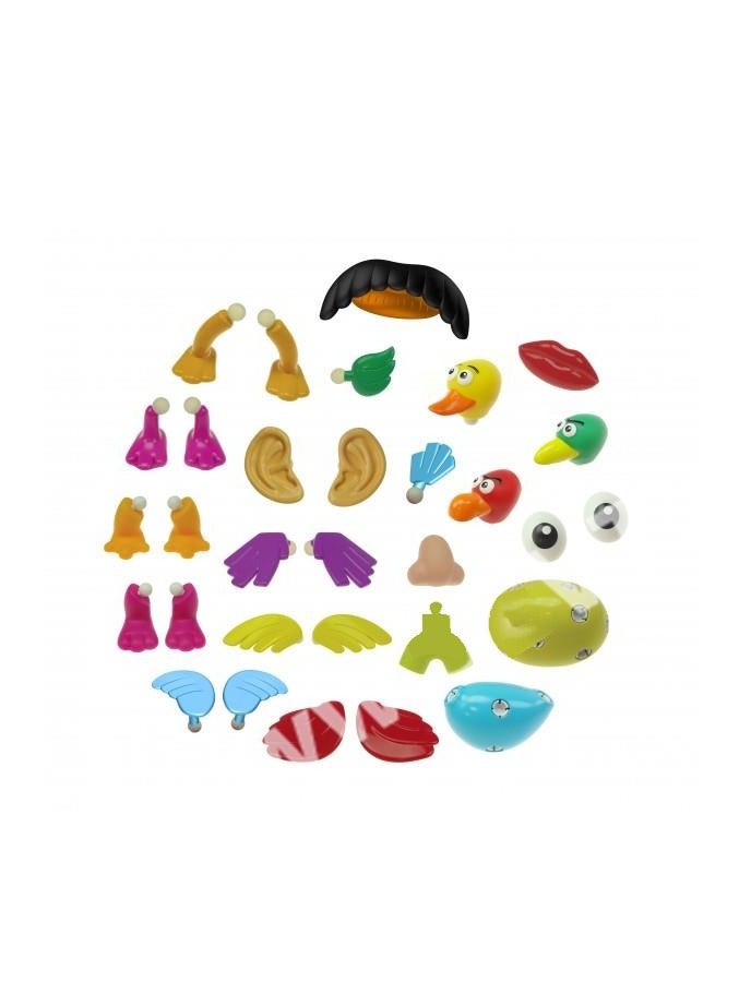 ويمسيكال جيفتس مجموعة ألعاب مخلوقاتي الخيالية من كيدز ميت، 31 قطعة من أجزاء الحيوانات المتنوعة للعب الإبداعي، بناء شخصيات مضحكة مع سناب، تصميم مناسب، يعزز الخيال والمهارات الحركية ورواية القصص، للأعمار من 3 سنوات فما فوق - Image 1