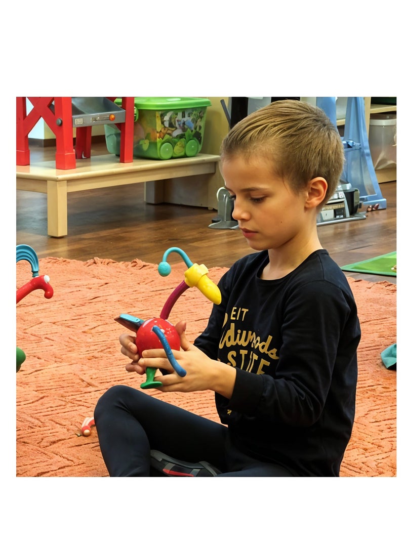 ويمسيكال جيفتس مجموعة ألعاب مخلوقاتي الخيالية من كيدز ميت، 31 قطعة من أجزاء الحيوانات المتنوعة للعب الإبداعي، بناء شخصيات مضحكة مع سناب، تصميم مناسب، يعزز الخيال والمهارات الحركية ورواية القصص، للأعمار من 3 سنوات فما فوق - Image 5