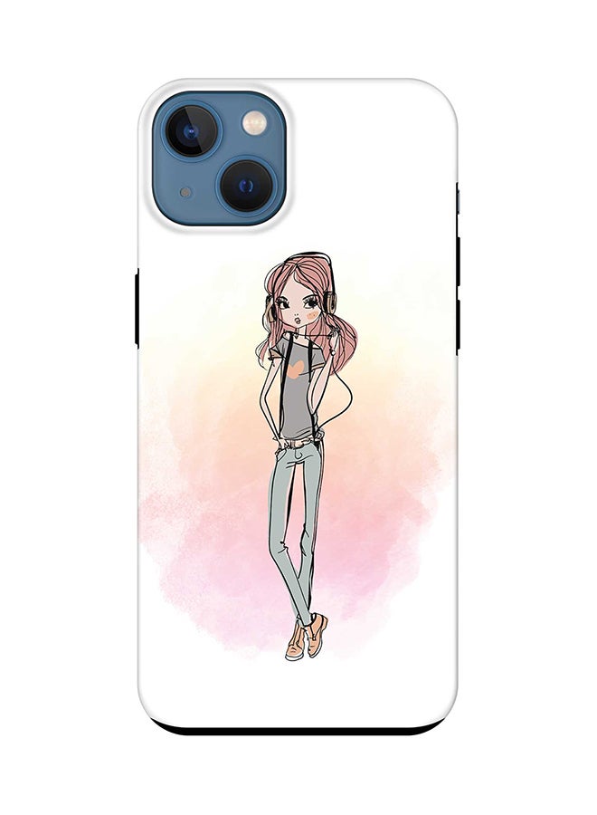Stylizedd Tough Pro Series Case for iPhone 15 Dual Layer Hybrid PC TPU Customized Mobile Cover Matte Finish Phone Case - Girl Next Door - Image 1