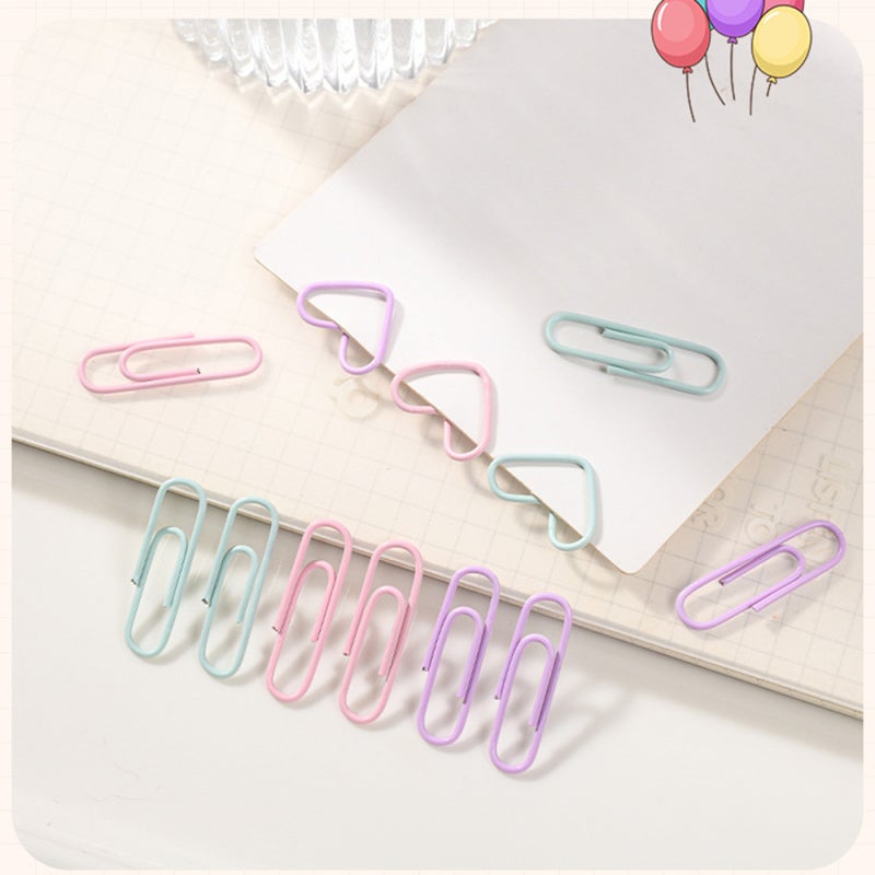 Small Stapler Purple: 7-Piece 25mm Long Tail Clips 50-Page Lined Book 2 Pens 400 Staples 40-Piece 28mm Paper Clips - Premium Plastic Metal Construction Easy Palm-Press Operation Desk Supplies for Offi - Image 5