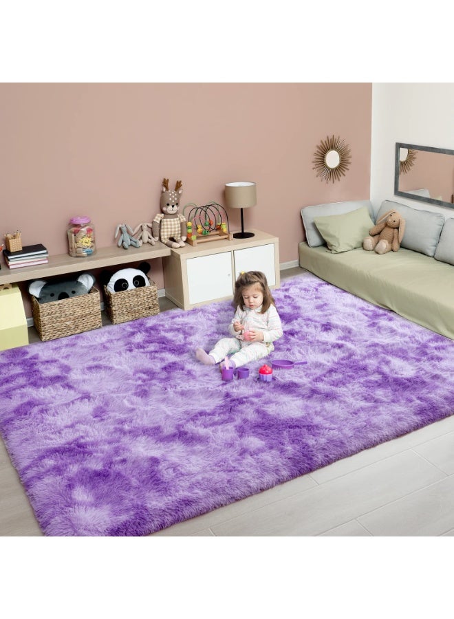 كي واي دي سجاد ناعم سجاد زغبي سجاد لغرفة المعيشة غرفة النوم ديكور منزلي سجادة غير منزلقة قابلة للغسيل زخرفة منزلية سجادة 100x160 سم - Image 1