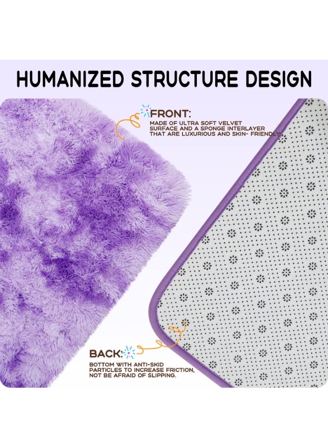 كي واي دي سجاد ناعم سجاد زغبي سجاد لغرفة المعيشة غرفة النوم ديكور منزلي سجادة غير منزلقة قابلة للغسيل زخرفة منزلية سجادة 100x160 سم - Image 5