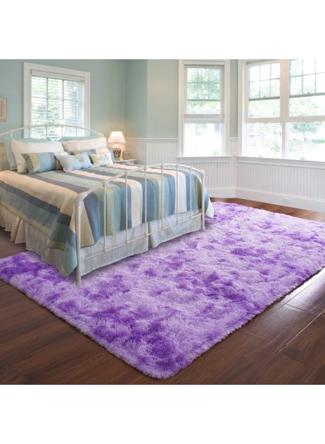 كي واي دي سجاد ناعم سجاد زغبي سجاد لغرفة المعيشة غرفة النوم ديكور منزلي سجادة غير منزلقة قابلة للغسيل زخرفة منزلية سجادة 100x160 سم - Image 2