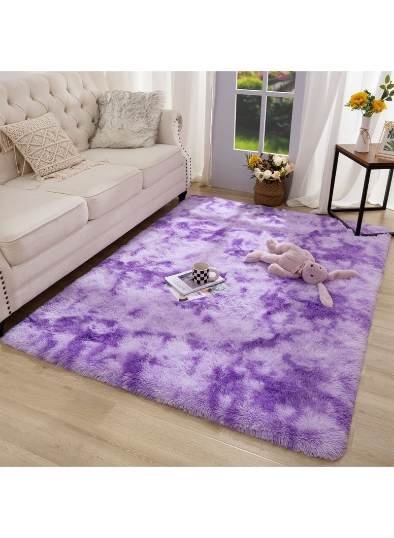 كي واي دي سجاد ناعم سجاد زغبي سجاد لغرفة المعيشة غرفة النوم ديكور منزلي سجادة غير منزلقة قابلة للغسيل زخرفة منزلية سجادة 100x160 سم - Image 3