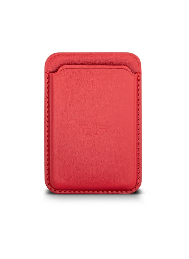 POLICE Antiquity Vegan Red Credit Card Holder