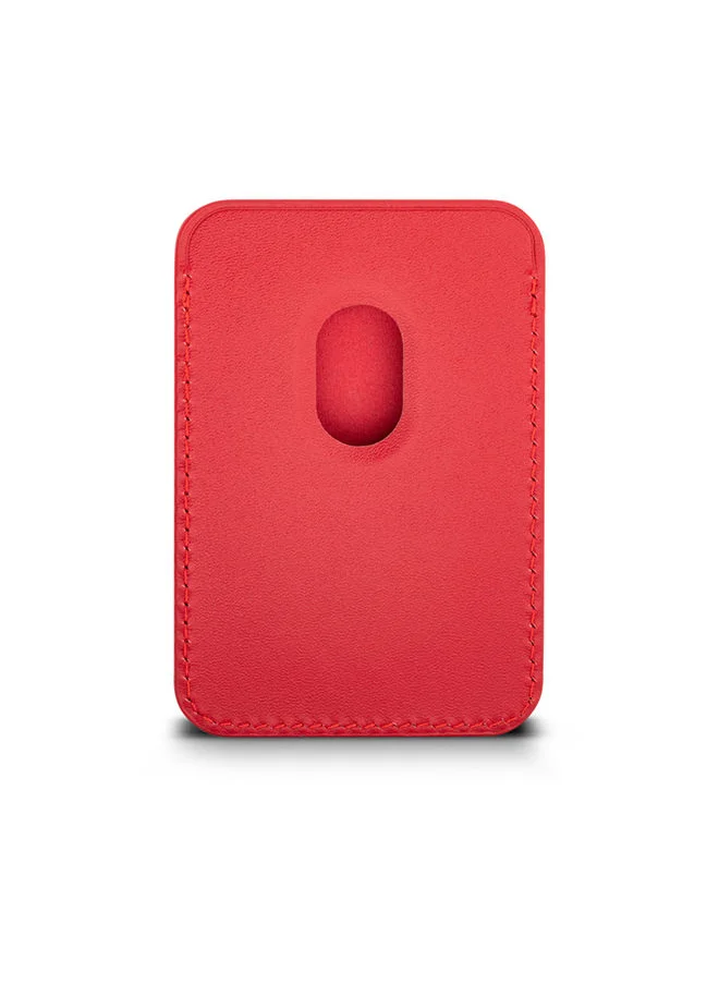 POLICE Antiquity Vegan Red Credit Card Holder