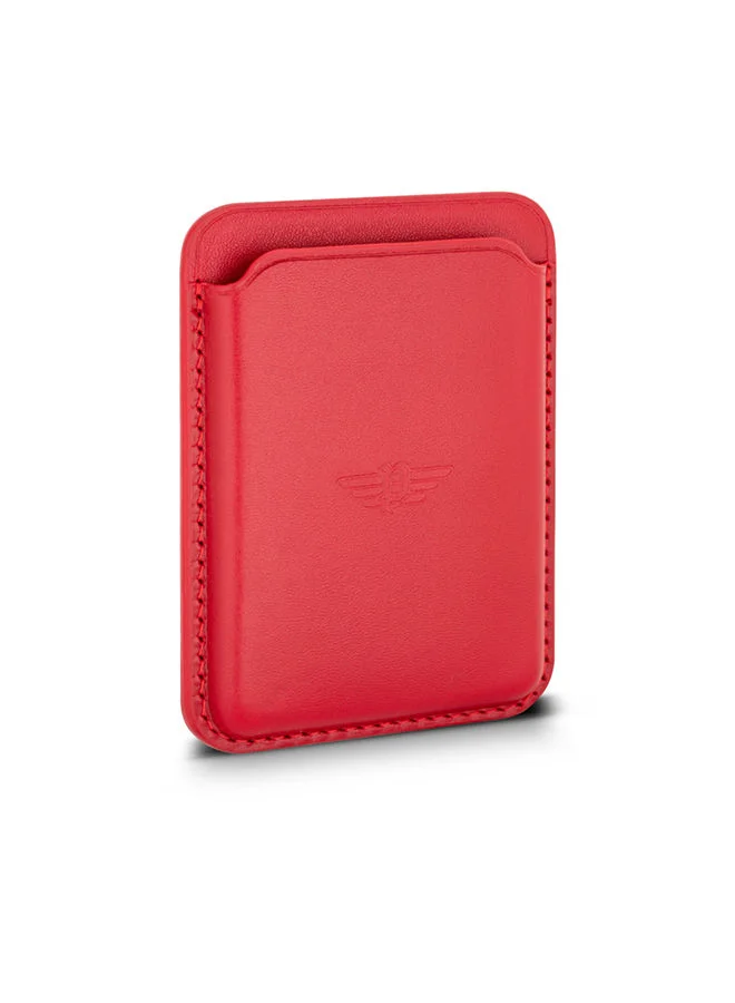 POLICE Antiquity Vegan Red Credit Card Holder