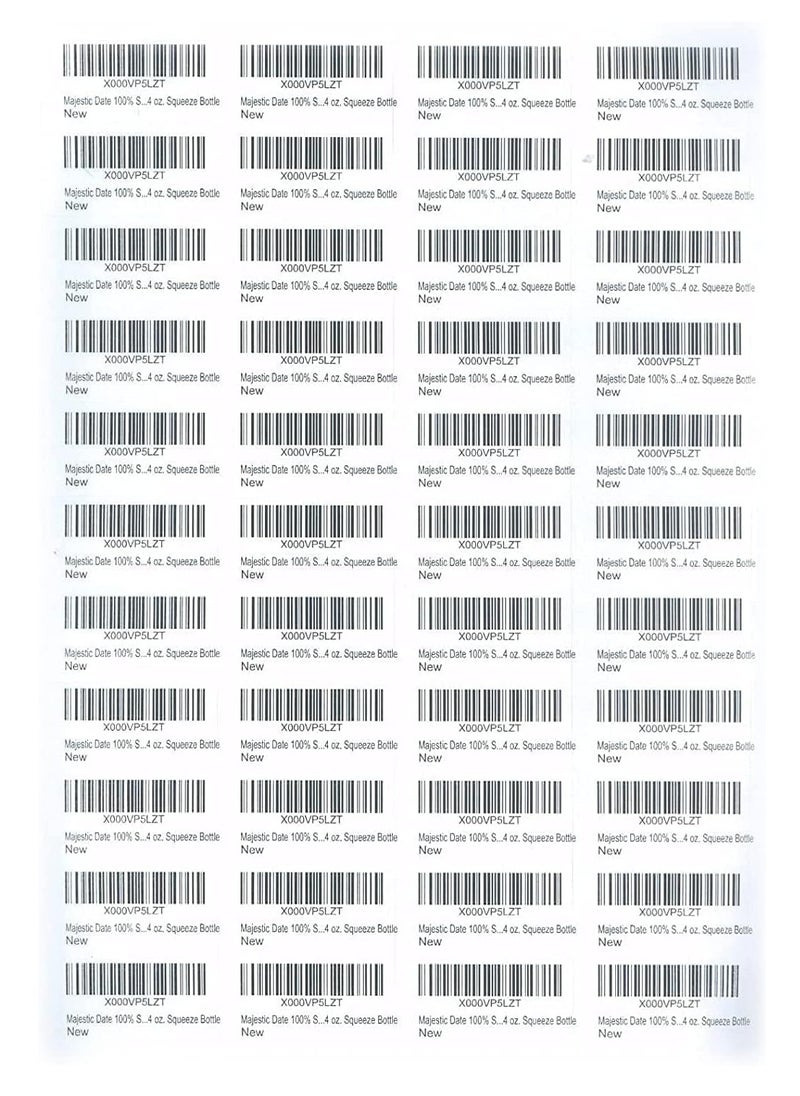ECVV printable a4 self adhesive stickers shipping mailing label fba package paper compatible for laser & ink jet printers 44-up labels white(100 sheets, 4400 labels)  - Image 1