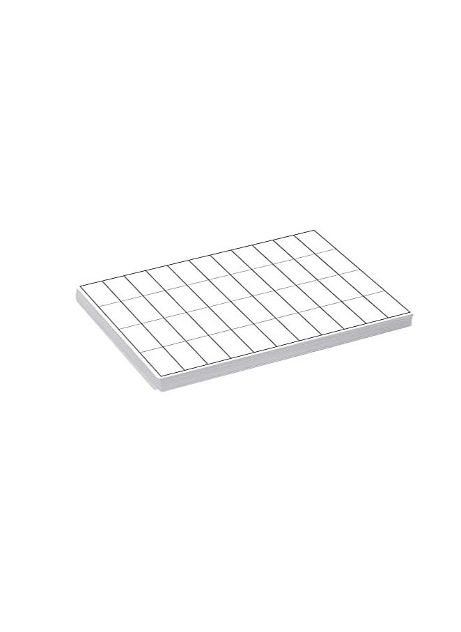 ECVV printable a4 self adhesive stickers shipping mailing label fba package paper compatible for laser & ink jet printers 44-up labels white(100 sheets, 4400 labels)  - Image 2