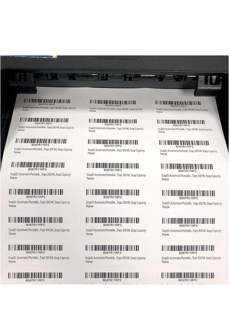 ECVV printable a4 self adhesive stickers shipping mailing label fba package paper compatible for laser & ink jet printers 44-up labels white(100 sheets, 4400 labels)  - Image 4