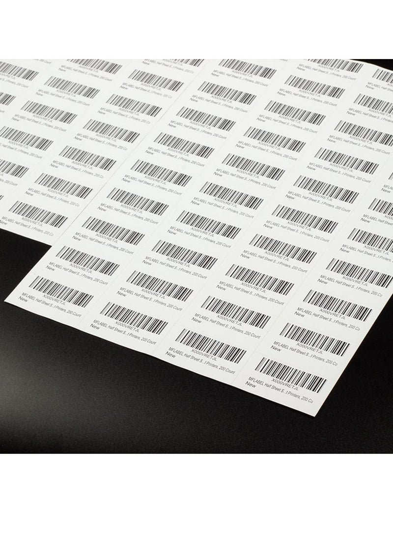 ECVV printable a4 self adhesive stickers shipping mailing label fba package paper compatible for laser & ink jet printers 44-up labels white(100 sheets, 4400 labels)  - Image 5