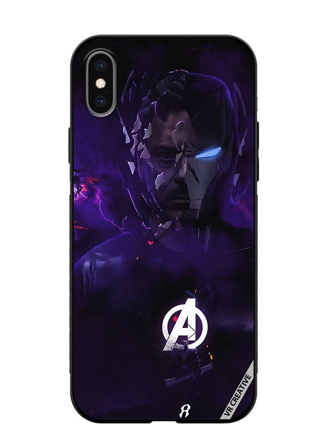 VR CREATIVE Protective Case Cover For Apple iPhone X/XS Iron Man Avenger Design Multicolour - Image 1