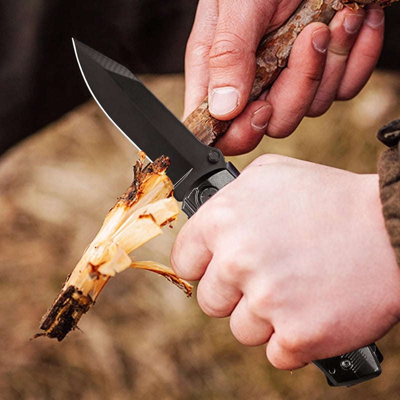 RoverTac Multitool Knife – 15-in-1 Pocket Knife with Wire Strippers, Wire Cutter, 9 Screwdrivers, Bottle Opener – Perfect Gifts for Men, Dad – Camping Gear for Christmas, Father’s Day, Birthdays - Image 4
