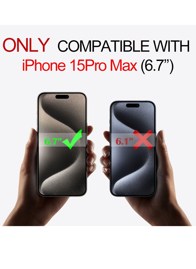 BORTONY - iPhone 15 Pro Max Case Liquid Gel Silicone Rubber Soft Silky Touch Anti Scratch Shockproof Protective Cover 6.7 Inch - Image 1