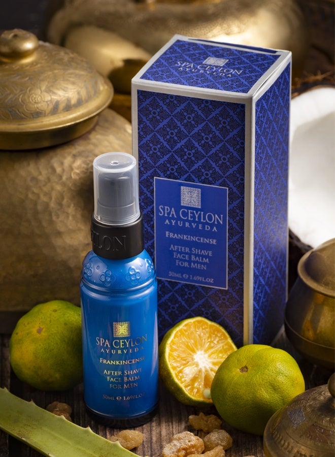 SPA CEYLON Frankincense After Shave Face Balm | Men's Skincare | Grooming Face Moisturizer | Face Moisturizer for Men | Natural and Organic | 50ml - Image 2