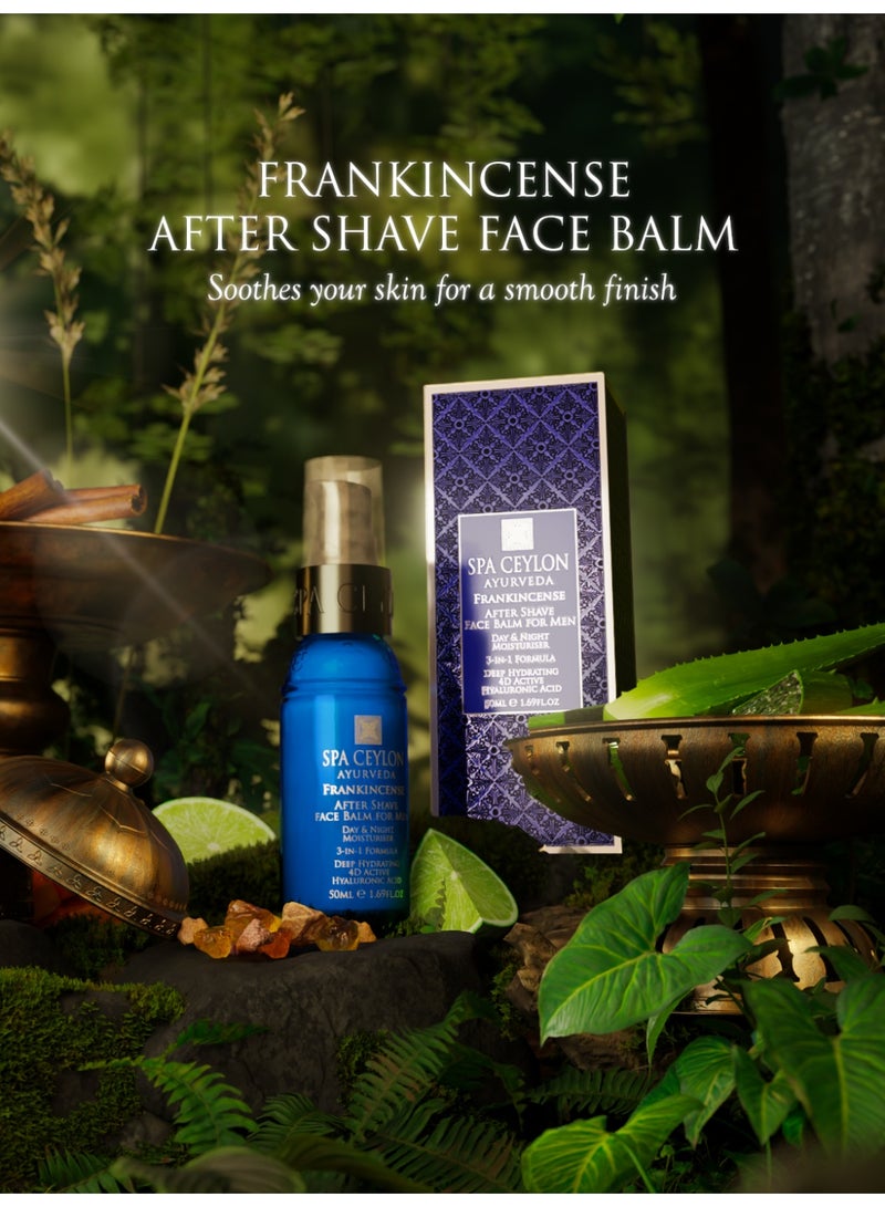 SPA CEYLON Frankincense After Shave Face Balm | Men's Skincare | Grooming Face Moisturizer | Face Moisturizer for Men | Natural and Organic | 50ml - Image 3