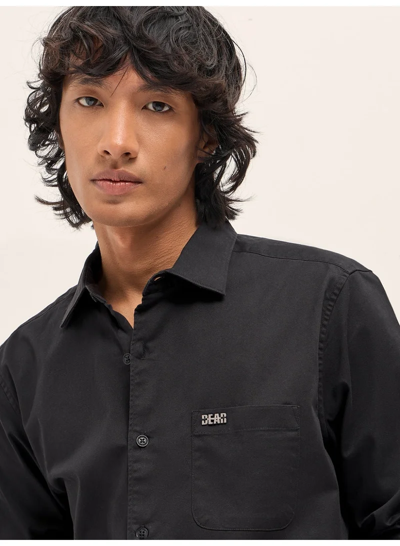 THE BEAR HOUSE  Men’s Long Sleeve Shirt – Classic, Comfortable and Stylish Essential for Work, Travel or Casual Outings for Men | Best Price UAE