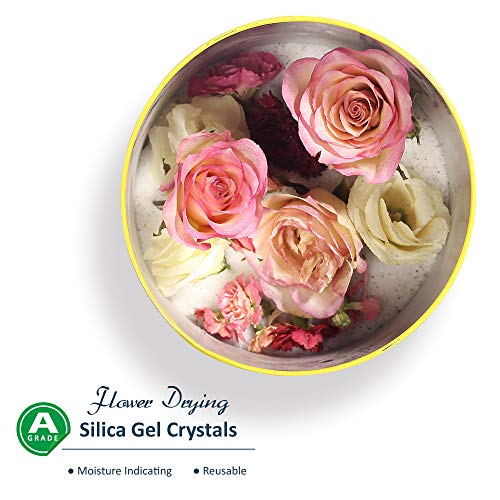 wisedry 10 LBS Silica Gel Flower Drying Crystals, 2 Packs of 5 LBS, Fine Crystals < 1mm, Color Indicating, Reusable - Image 3