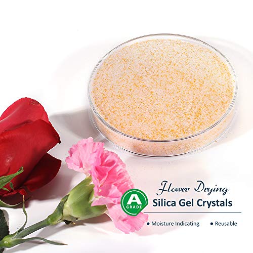 wisedry 10 LBS Silica Gel Flower Drying Crystals, 2 Packs of 5 LBS, Fine Crystals < 1mm, Color Indicating, Reusable - Image 4