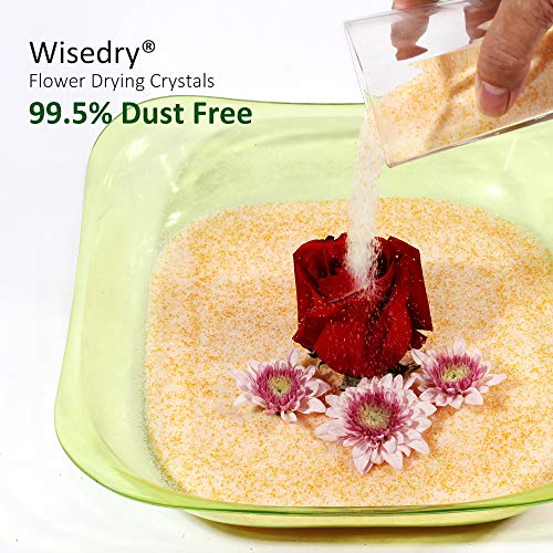 wisedry 10 LBS Silica Gel Flower Drying Crystals, 2 Packs of 5 LBS, Fine Crystals < 1mm, Color Indicating, Reusable - Image 2
