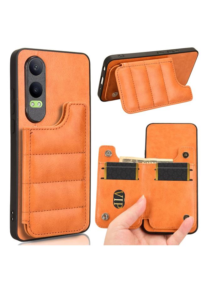 S-TOP Case For OnePlus Nord CE4 Lite Cow Pattern Sewing Card Bag Phone Case - Image 1