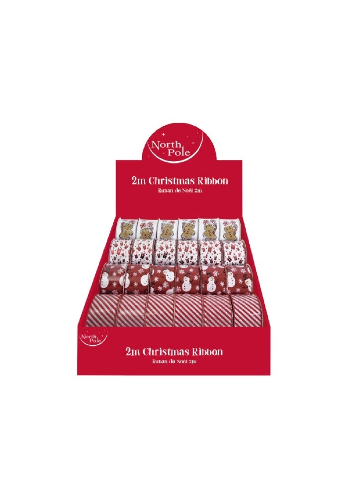 Christmas Ribbon, Festive - 2m, China