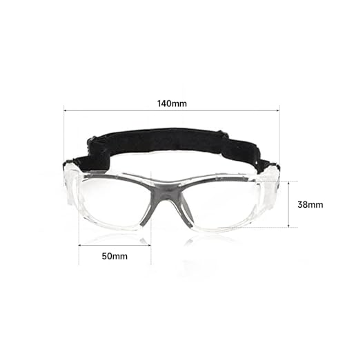 EnzoDate Children Basketball Goggles for Boys & Girls, Clear Lens Teenage Sports Glasses, Protection Soccer Glasses - Image 3