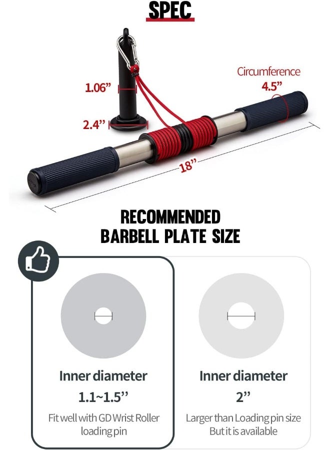 GD Wrist Roller V (Red line) Wrist exerciser, wrist forearm blaster, forearm trainer, Hand strengthener Forearm roller - Image 2